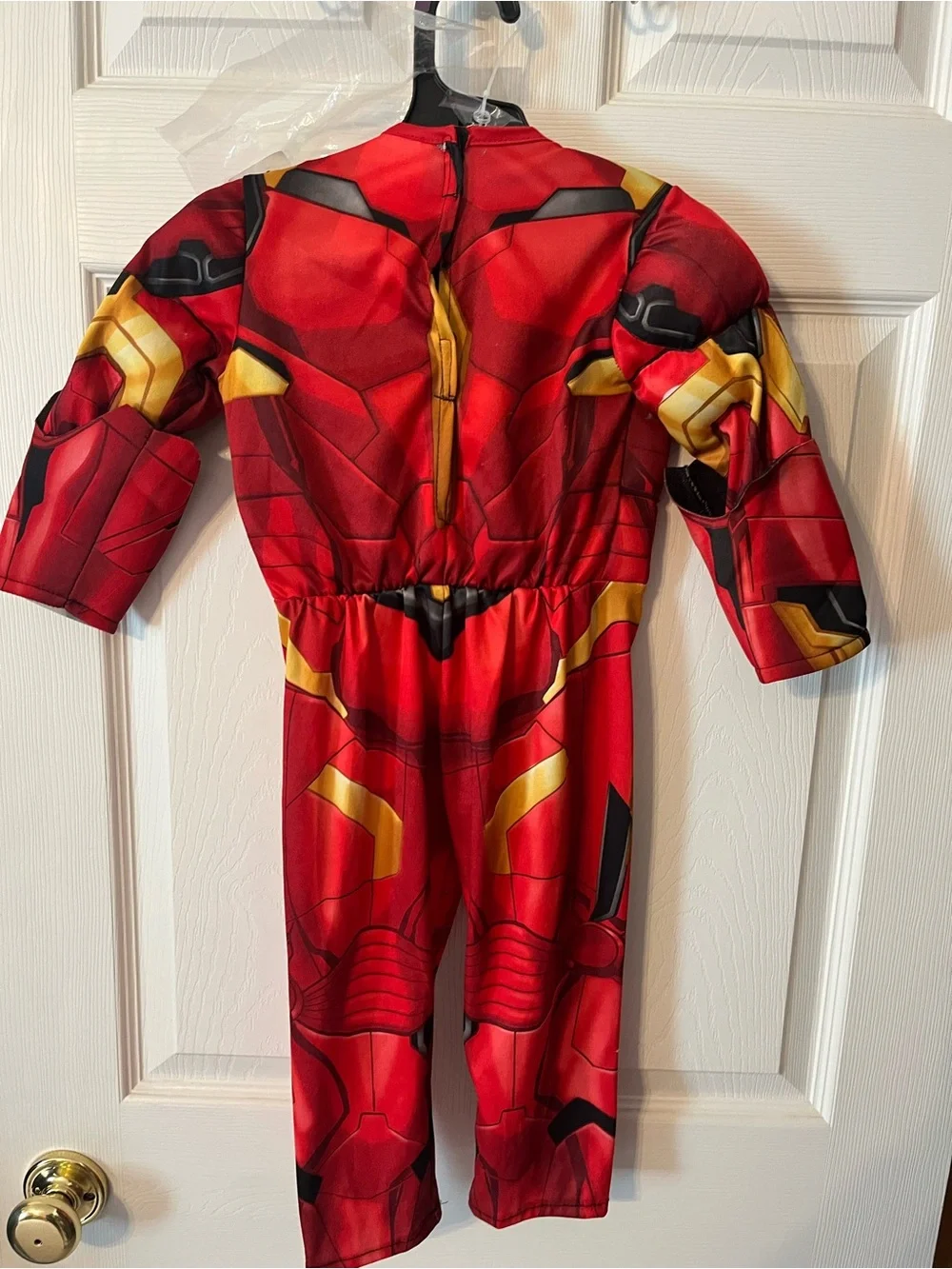 Marvel Red and Gold Superhero Muscle Costume Iron Man Toddler size2-3T